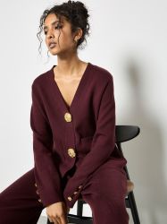 Apricot Cardigan Cardigan mit übergroßen, gehämmerten günstig online kaufen