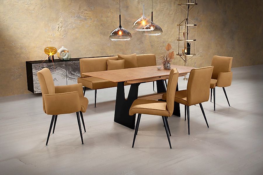 K+W Komfort & Wohnen Essgruppe "Giacomo I" 6 Stk. tlg. 2 Stühle und 2 Armle günstig online kaufen