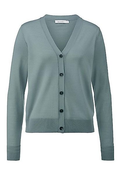 Hessnatur Strickjacke aus reiner Bio-Merinowolle (1-tlg) günstig online kaufen