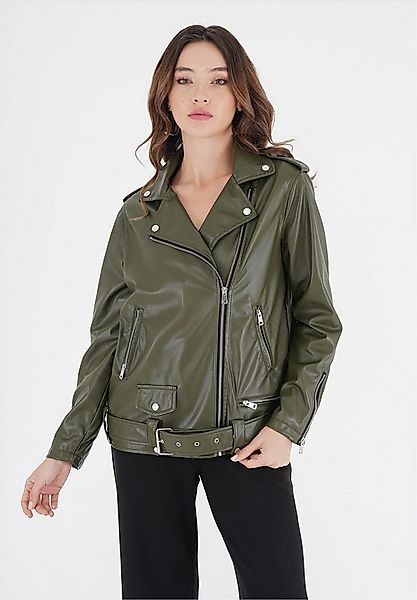 freshlions Lederimitatjacke Nela (1-St) in angesagter Kunstleder-Optik günstig online kaufen