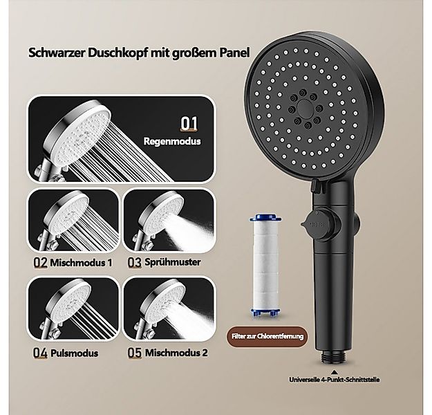 HAUSS SPOLE Handbrause Handbrause Duschkopf Sparduschkopf Regendusche Braus günstig online kaufen