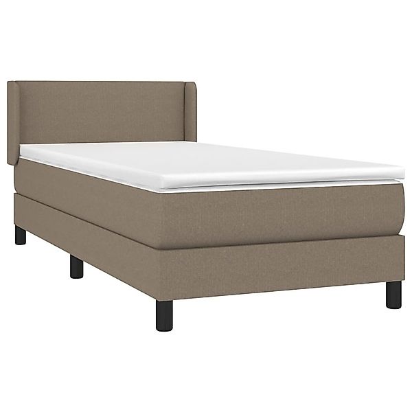 vidaXL Bett Boxspringbett mit Matratze Taupe günstig online kaufen