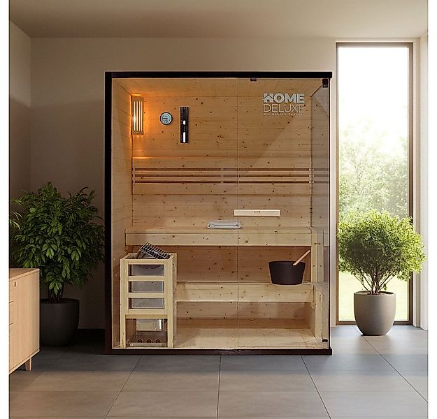HOME DELUXE Sauna SHADOW - L, BxTxH: 150.00 x 120,00 x 190,00 cm, 44 mm, (i günstig online kaufen