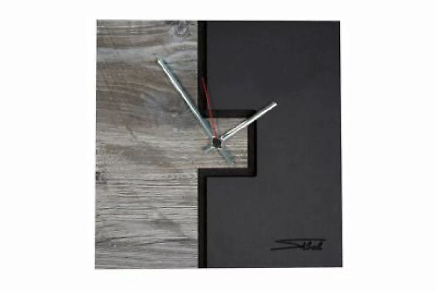 SIBAL Design.Home "Wanduhr Uhr ""Divergent"" (30cm Durchmesser)" schwarz/we günstig online kaufen