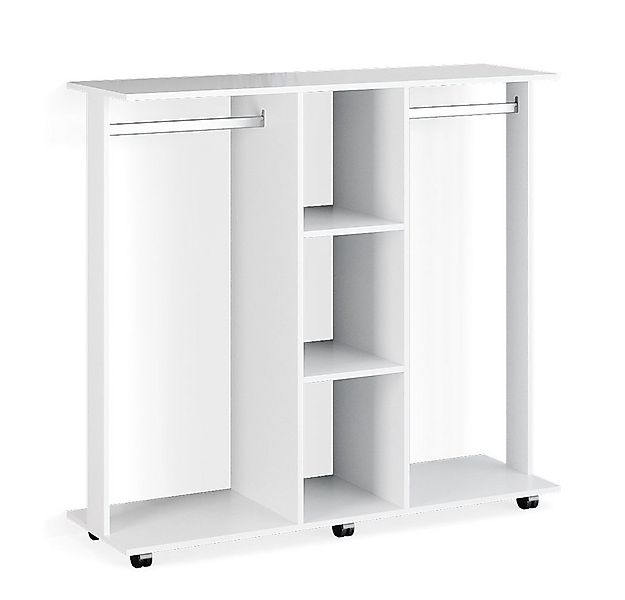 Vicco Kleiderschrank Robbie, Weiß, 130 x 120 cm günstig online kaufen