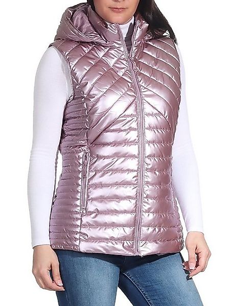 Aurela Damenmode Steppweste Damen Steppweste modische Outdoorweste in Metal günstig online kaufen