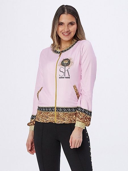 Sarah Kern Blouson Bomberjacke figurumspielend mit platzierter Druck und Kr günstig online kaufen