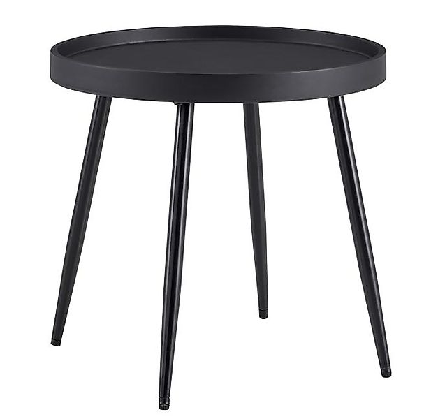 Beistelltisch Gartentisch rund Schwarz günstig online kaufen