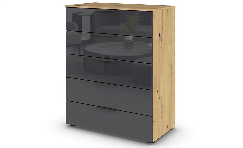 Kommode  Flipp ¦ schwarz ¦ Maße (cm): B: 80 H: 100 Kommoden & Sideboards > günstig online kaufen