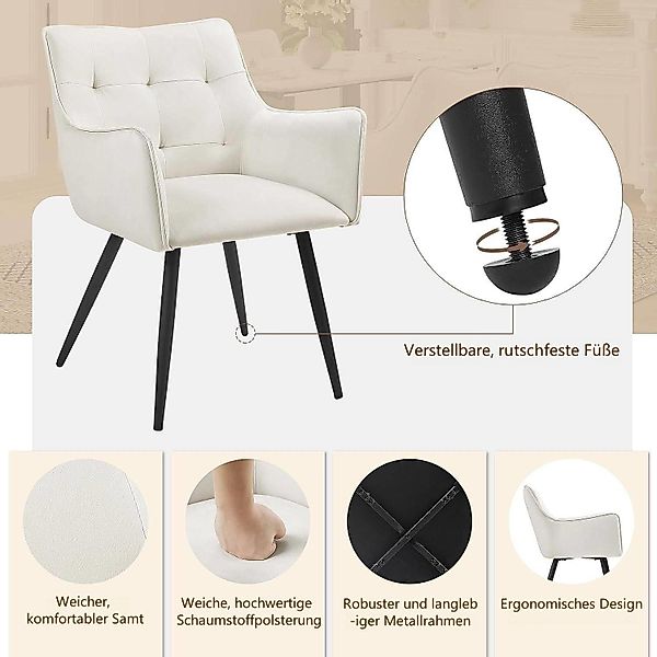 Woltu 4-Fußstuhl (Set, 6 St), mit günstig online kaufen