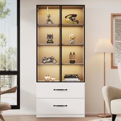 Celya Glasvitrine LED-Vitrine 60×40×160 cm, Glasvitrine, günstig online kaufen