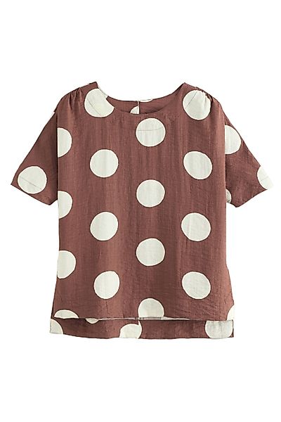 Next T-Shirt Kastiges T-Shirt aus Strukturmaterial günstig online kaufen
