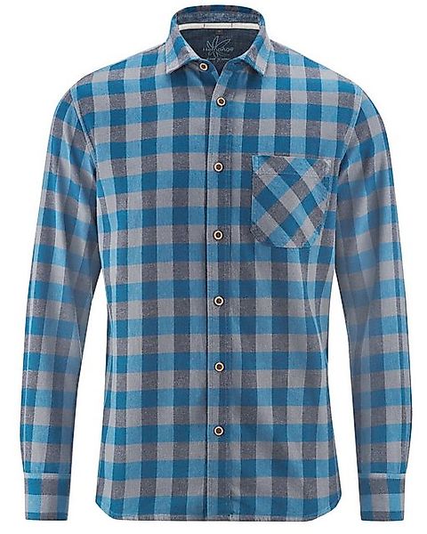 HempAge Langarmhemd DH029 Kariertes Hemd günstig online kaufen