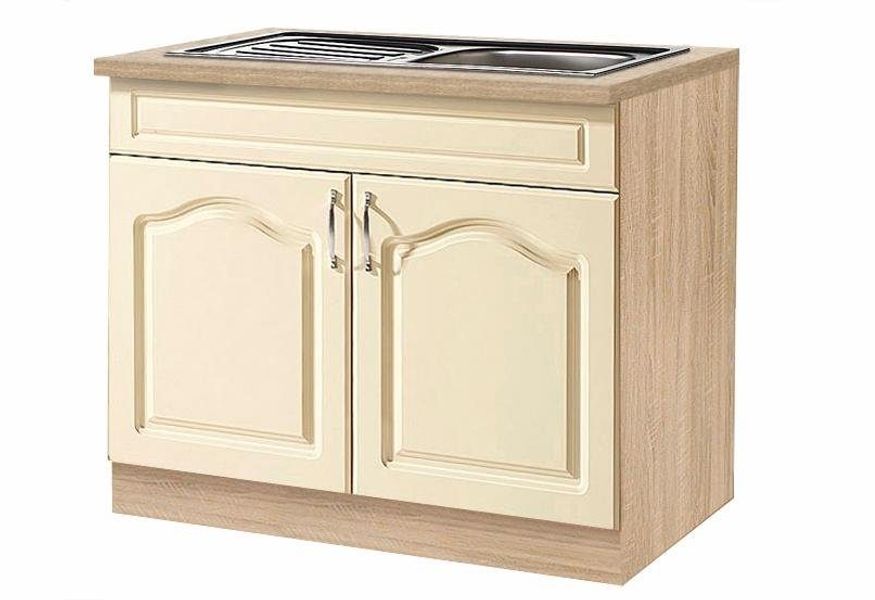 wiho Küchen Spülenschrank "Linz" 100 cm breit, in Landhaus-Optik günstig online kaufen