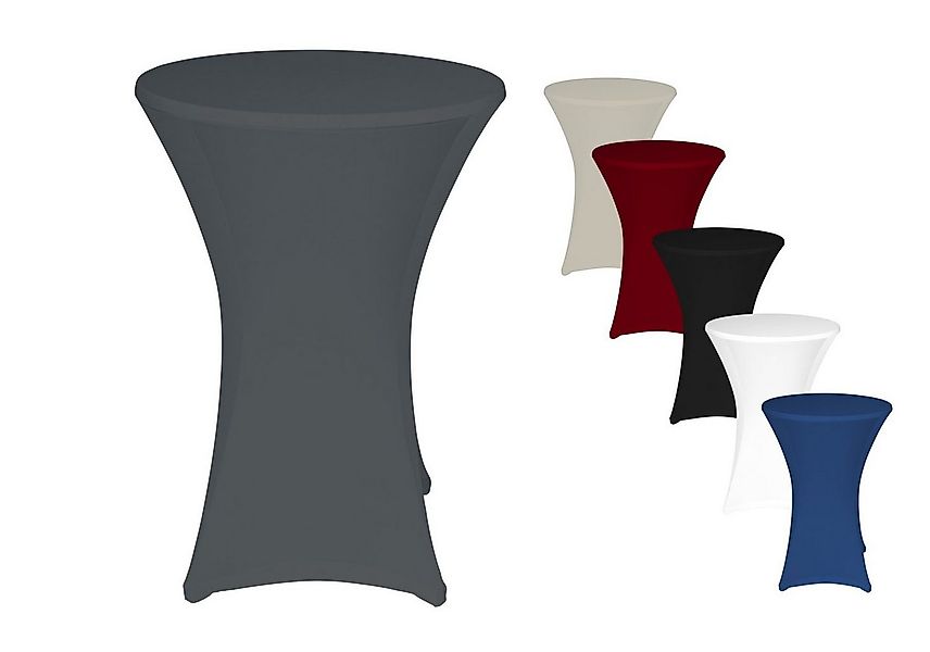 TexDeko Stehtischhusse Stretch Husse für Bistrotisch mit verstärkten Fußtas günstig online kaufen