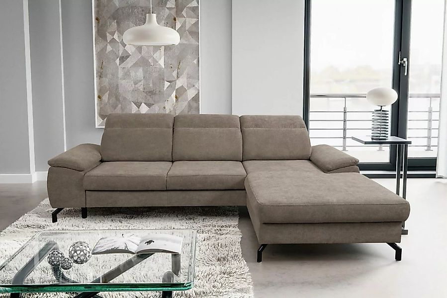 WERK2 Ecksofa Panama L-Form, Modernes Sofa mit Schlaffunktion, Bettkasten, günstig online kaufen