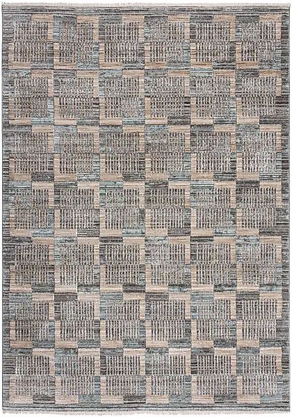 FLAIR RUGS Teppich »Evelyn Blocks«, rechteckig, 8 mm Höhe, Flor mit Glanzef günstig online kaufen