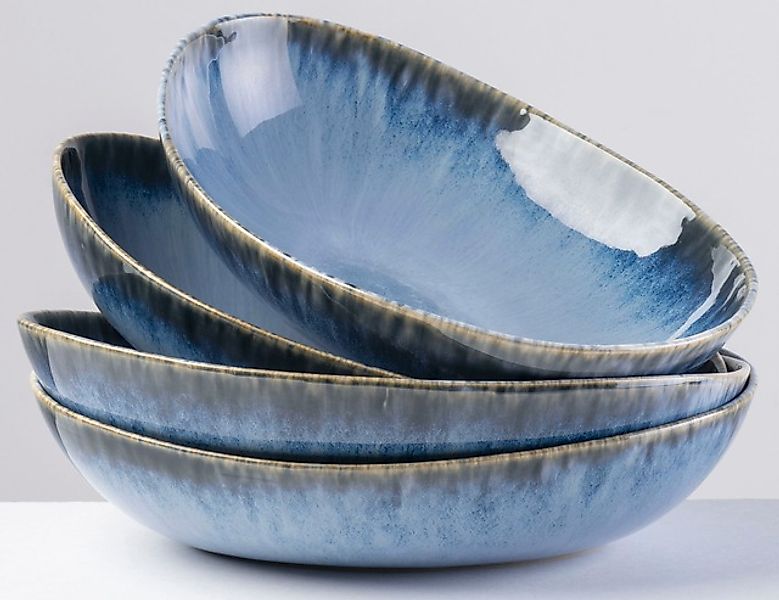 gipfelstück Suppenschale »Wilde Schlucht« 4 Stk. aus Steinzeug Scandi-Style günstig online kaufen