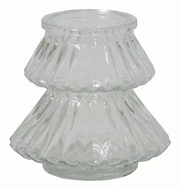 Light & Living Teelichthalter TREE Teelicht Glas Klar Ø 11 cm (klar) günstig online kaufen
