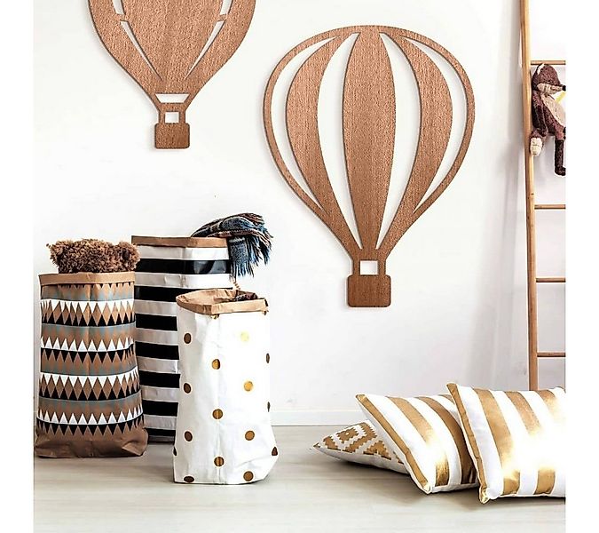 K&L Wall Art Holzbild Heißluftballon Poster Luftballon Baby Kinderzimmer De günstig online kaufen