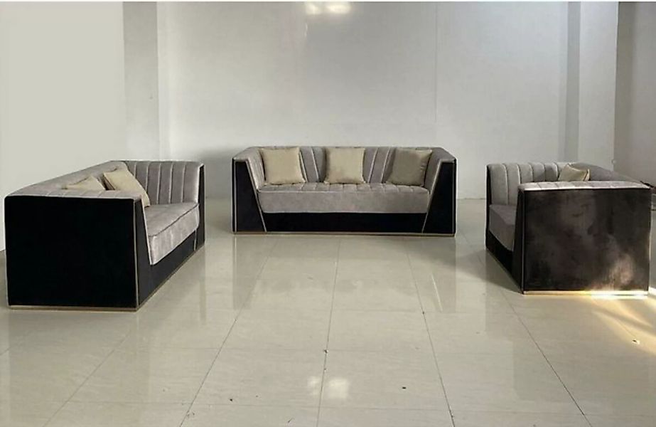 JVmoebel Sofa Luxus Sofas Polstermöbel Sofas Modern 3+2+1 elegante Sitzgarn günstig online kaufen