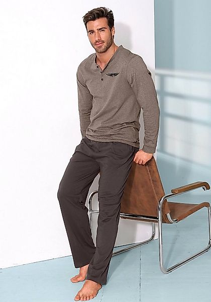 AUTHENTIC LE JOGGER Pyjama Schlafanzug für Herren (2 tlg., 1 Stück) mit Kno günstig online kaufen
