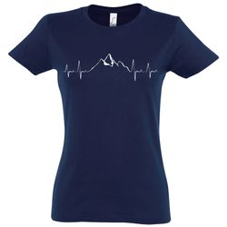 Youth Designz T-Shirt Heartbeat Mountain Damen günstig online kaufen
