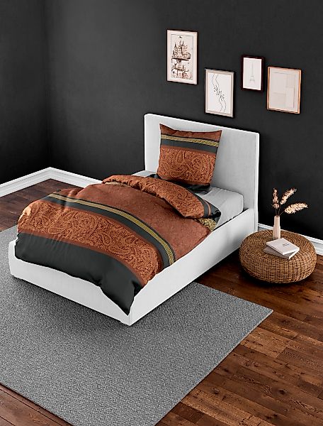 BIERBAUM Bettwäsche "4954" 2 Stk. 100 % Baumwolle, pflegeleicht, Paisley Mu günstig online kaufen