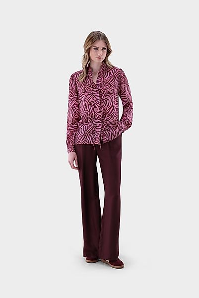 Stehkragenbluse mit Zebra Druck günstig online kaufen