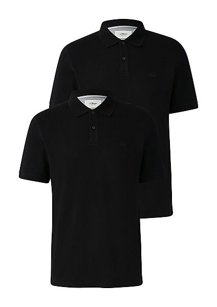 s.Oliver Poloshirt (Packung, 2-tlg) mit Logo Stickerei günstig online kaufen