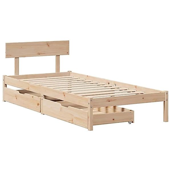 vidaXL Massivholzbett ohne Matratze 90x200 Kiefernholz 3301508 günstig online kaufen