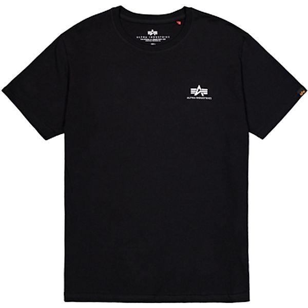 Alpha  T-Shirt Basic T Small Logo - black günstig online kaufen