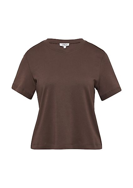 s.Oliver Kurzarmshirt T-Shirt Verkürztes T-Shirt aus günstig online kaufen