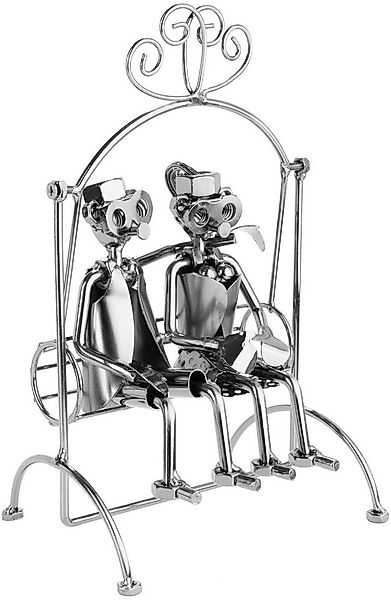 BRUBAKER Dekofigur Schraubenmännchen Liebespaar auf Schaukel (1 St), kunstv günstig online kaufen