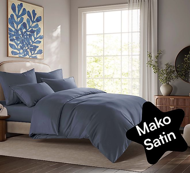 Seralino Bettwäsche Mako Satin Bettwäsche (100% günstig online kaufen