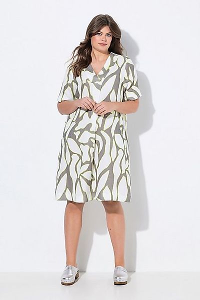 Laurasøn Jerseykleid Musseline Kleid V-Ausschnitt 1/2 Arm günstig online kaufen