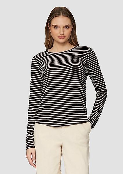 s.Oliver Langarmshirt Longsleeve aus Lyocellmix Stickerei günstig online kaufen