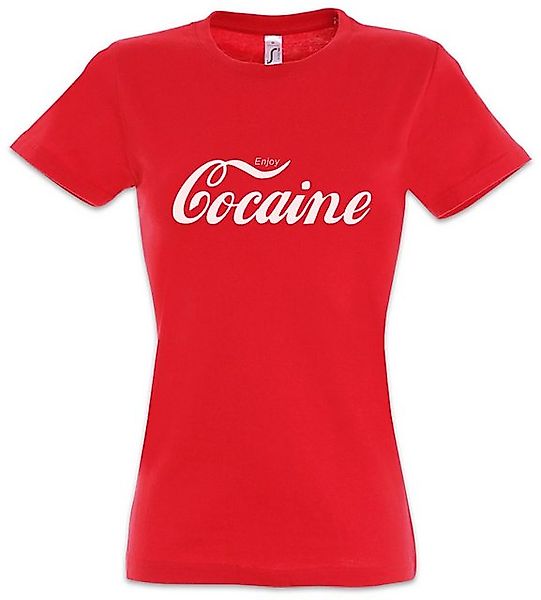 Urban Backwoods Print-Shirt Enjoy Cocaine Fun Damen T-Shirt Logo Symbol Kok günstig online kaufen