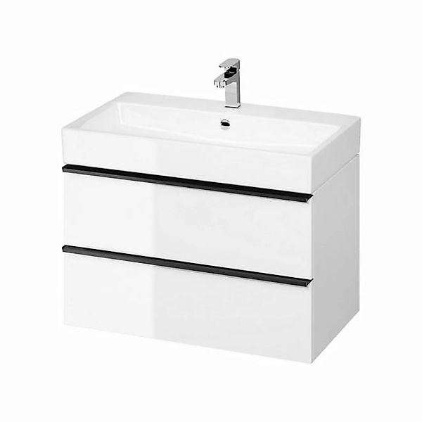 KOLMAN Waschbeckenunterschrank Badmöbel Set VIRGO 80 Badezimmerschrank (Sch günstig online kaufen