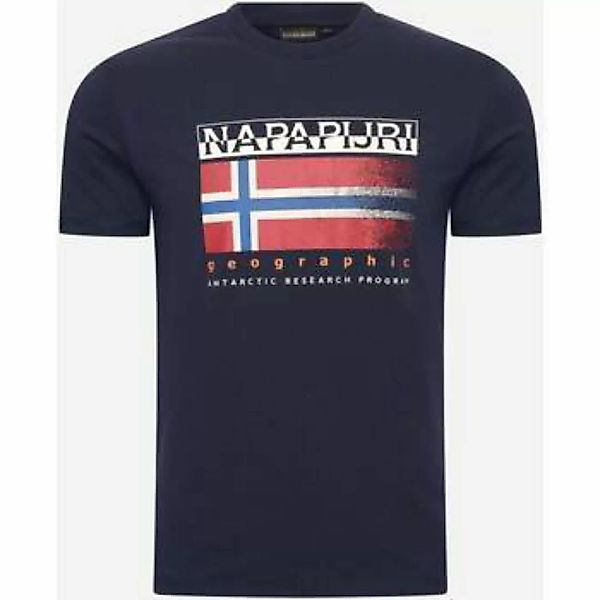 Napapijri  T-Shirts & Poloshirts Kreis t-shirt - blue marine günstig online kaufen