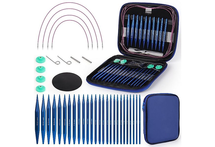 HAUSS SPOLE Rundstricknadeln Stricknadelset mit Aufbewahrungsbox Rundstrick günstig online kaufen