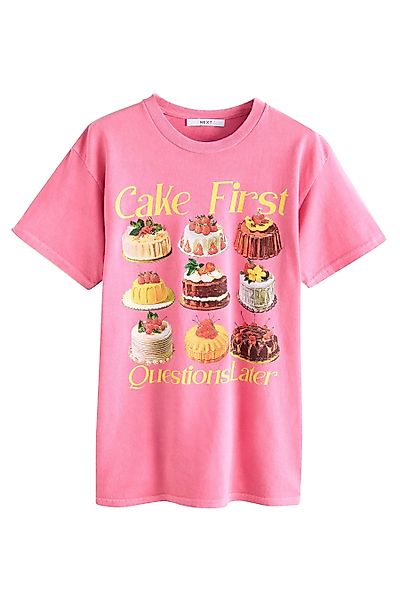 Next T-Shirt Oversized Fit T-Shirt mit günstig online kaufen