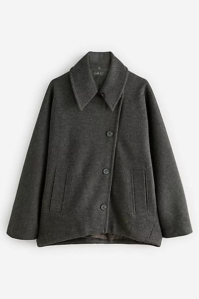 Next Kurzmantel Asymmetrischer Cape-Mantel mit Knöpfen (1-tlg) günstig online kaufen