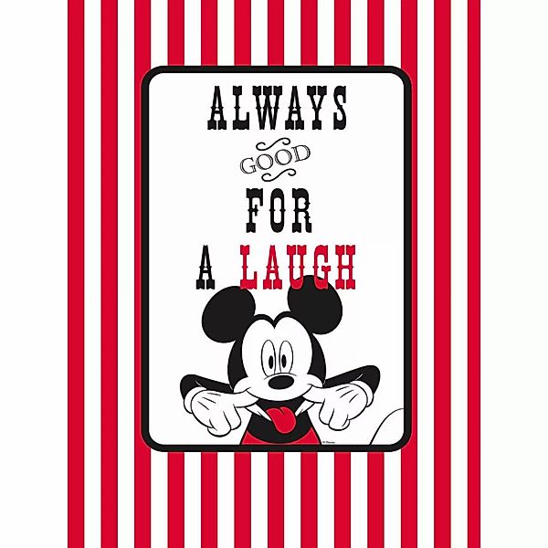 Komar Poster Mickey Mouse Laugh Disney B/L: ca. 30x40 cm günstig online kaufen