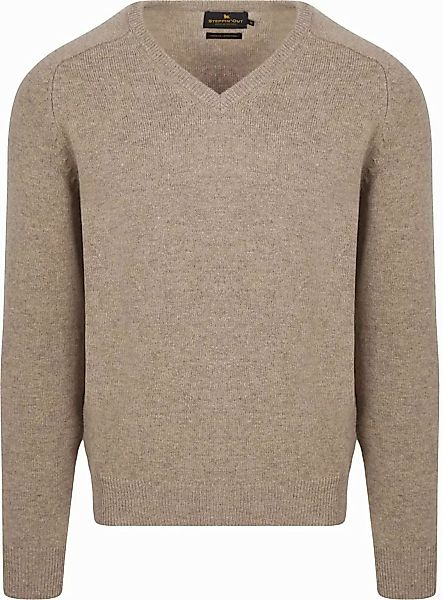 Steppin' Out Pullover V-Ausschnitt Lammwolle Sand - Größe XXL günstig online kaufen