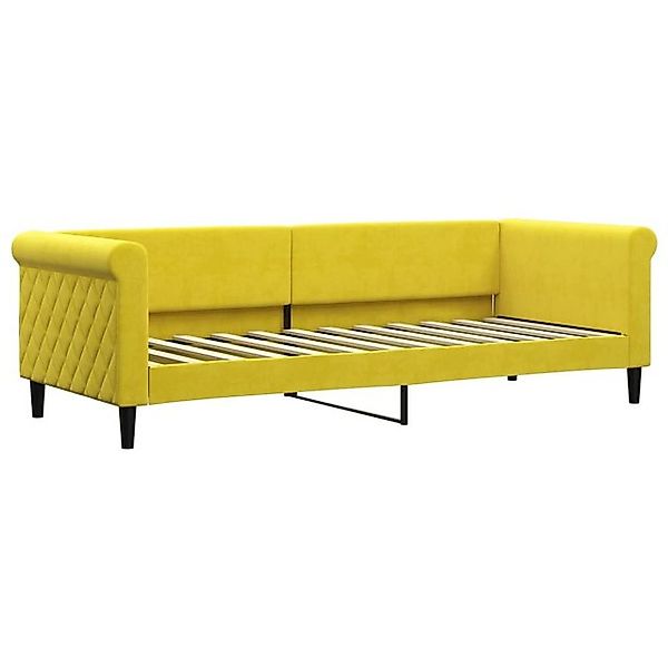 vidaXL Bett, Tagesbett Gelb 80x200 cm Samt günstig online kaufen