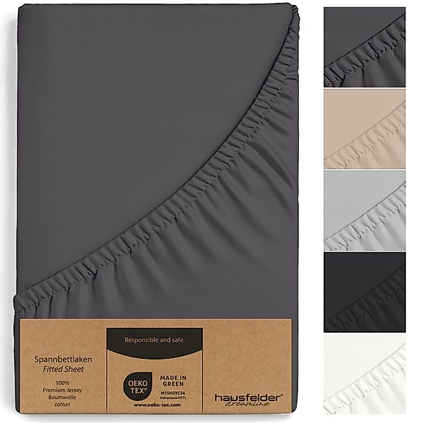 Hausfelder Spannbettlaken 2er Set SpannbettlakenTopper 180/200x200cm, günstig online kaufen