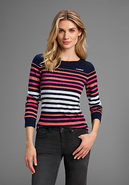 KangaROOS Langarmshirt, körpernahe Passform, unifarben, sportlicher Look, a günstig online kaufen