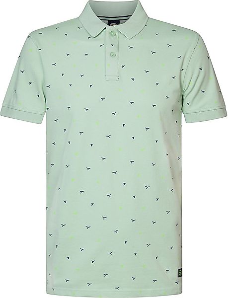 Petrol Poloshirt Seashore Druck Grün - Größe XL günstig online kaufen
