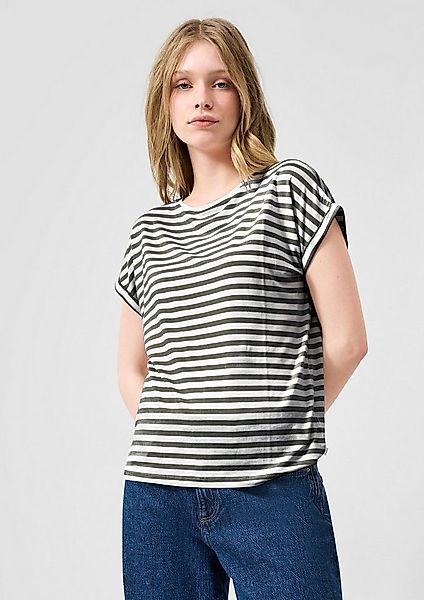 QS Kurzarmshirt T-Shirt T-Shirt aus Lyocellmix günstig online kaufen